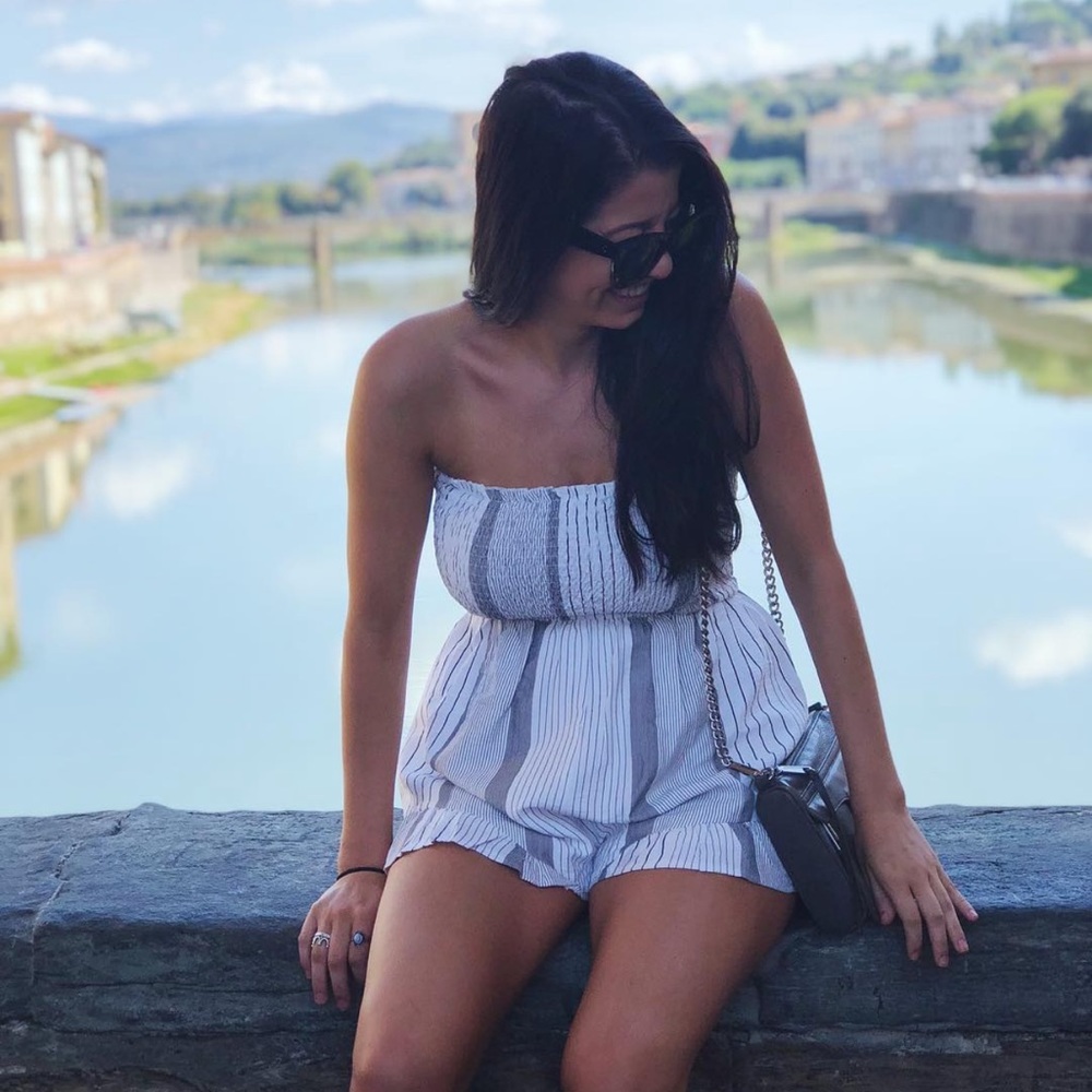 LF striped romper